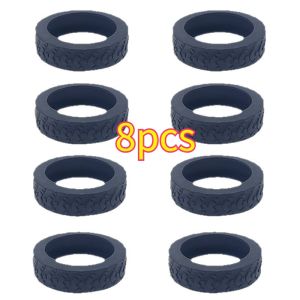 Noise-Reducing Luggage Wheel Protectors Set of 8 Silicone Caster Covers Ultimate Suitcase Protection