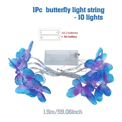 1.5M Led Butterfly Strip Lights USB Battery Operated Wedding Anniversary Christmas Birthday Party Decor