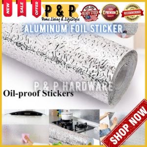 Kitchen Self Adhesive Oil Proof Sticker High Temperature Resistant And WaterProof Aluminium Foil Sticker