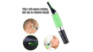 Yosoo Electric Nose Hair Trimmer Nose Hair Trimmer for Men and Women Electric Grooming Tool with 2 Comb Accessories Hair Removal for Face Neck Nose Eyebrows and Body Hair