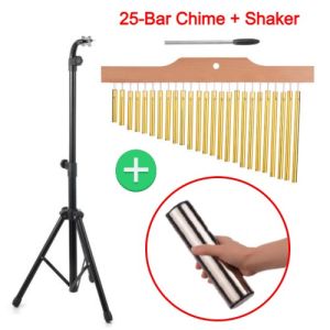 25 / 36 Tones Chime with Tripod Stand Single Row Metal Bar Chimes Wind Bell Percussion 风铃乐器