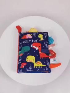 Baby soft cloth books - Early learning fun sound tearing tail toddler toy activity book