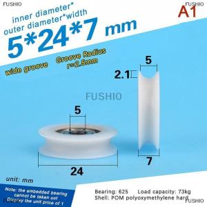 [COD] FUSHI0 Chất lượng cao U rãnh 625 Vòng ròng rọc bóng mang bánh xe con lăn cho cửa sổ vòi hoa sen ròng rọc ngăn kéo POM hướng dẫn bánh xe