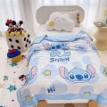 Chăn vải lụa hạt đậu 3D , mẫu chăn mới hoạ tiết Hoạt Hình Bebi123shop. 