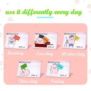 10 Pieces Set Foldable Mask Case Mask Container Masks Storage Clip Portable Mask Keeper