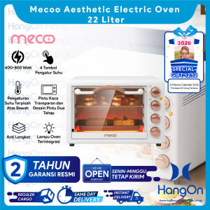 Mecoo Aesthetic Electric Oven 22 Liter 400 - 800 Low Watt Oven Listrik