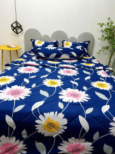 Bộ ga gối thun lạnh Hoa Cúc To (4 màu) đủ kích cỡ may theo yêu cầu chất vải thoáng mát mềm ôm nệm chăn ga gối Minh Anh