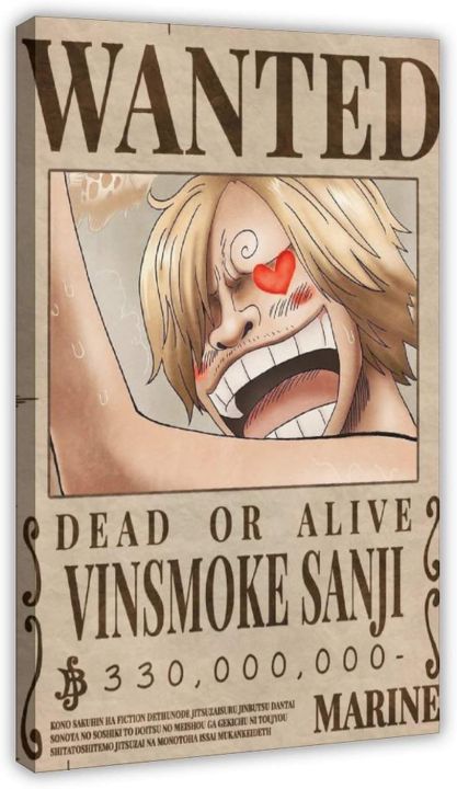 One Piece Vinsmoke Sanji Wanted Anime Poster Poster Decorative Painting ...