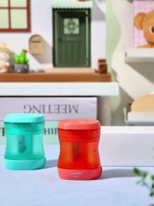 Deli Childrens Ratchet Structure Pencil Sharpener Rotating Sharpener for Elementary School Students and Kindergarten Portable Rotary Pencil Sharpener