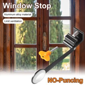 WNV55 Bảo vệ an ninh Bộ giới hạn cửa sổ Chống rơi Để ngăn chặn trẻ em Khóa an toàn cho trẻ em Phụ kiện cửa sổ Không đục lỗ Khóa chặn cửa sổ Phụ kiện cửa sổ