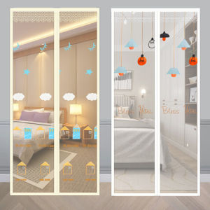 2022 New Magnetic Screen Door Curtain Anti-Mosquito Net Fly Insect Screen Mesh Automatic Closing Custom Size Easy Installation