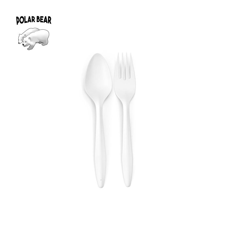 Disposable Plastic Spoon and Fork Set Pack of 25 (White) Lazada PH