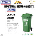 Tempat Sampah Roda Besar 120 Liter Dalton HPDE / DUSTBIN / Bak Sampah Dalton. 
