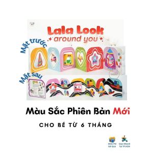 Đồ Chơi Âm Nhạc Kiêm Thẻ Gấp Kích Thích Thị Giác và Thính Giác Trí Não Cho Trẻ Sơ Sinh 0 12 Tháng Lalalook Lalala baby