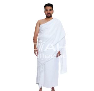Ihrom Dewasa Kain Ihrom Pria Bahan Baju Ihram Pria Dewasa Tebal Adem Putih Kaporit