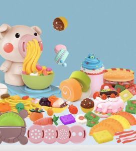 Fancytoys Shop ของเล่นแป้งโดว์ทําบะหมี่ แป้งโดว์ทําอาหาร ชุดแป้งโดว์ พร้อมอุปกรณ์ของเล่น ทําบะหมี่