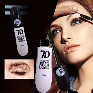 7D Fiber Lash Mascara Volume Mascara Waterproof Black Eyelash Extension Curling Long-Lasting 12ml