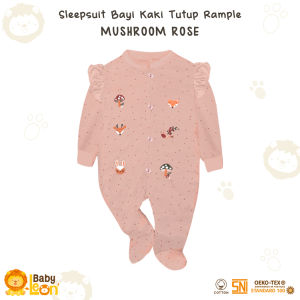 Jumpsuit Bayi Kaki Tertutup Lengan Panjang BABY LEON Jumper Bayi baru lahir Perempuan Newborn BC-080 Baju Bayi Laki-Laki Baby Sleepsuit Baju Tidur Bayi Jumpsuit Panjang Kaki Tutup Pakaian Bayi