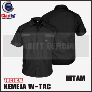 CLARITY Kemeja Tactical W-tac Lengan Pendek Ripstop Poly