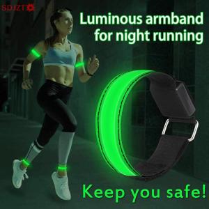 🚚【Local Express Delivery】🚚 Charging LED Luminous Night Running Safety Outdoor  Reflective Arm Band