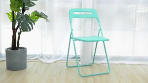 LZD Plastic Folding Chair Nordic Simple Fashion Backrest Chair ins Internet Famous Photo Taking Folding Stool Leisure Chair Dining Chair