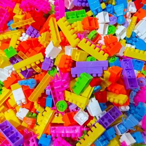 Set Blok Konstruksi Warna-Warni Multi-Pak Unisex untuk Anak Usia 3-4 Tahun