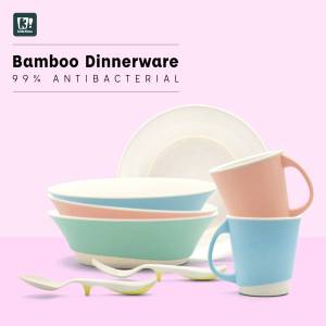 Kidztime Bamboo-Fibre Cutlery. Eco-friendly Cup & Tableware for Children BPC
