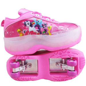 EsHi 2024 Boys Flying shoes Kids Shoes Children Roller Skate Sneakers with with Two Wheels Up for Boys Girls