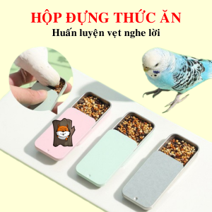 Hộp Đựng Thức Ăn Huấn Luyện Chim Vẹt Nghe Lời Và Làm Theo Hiệu Lệnh