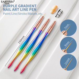 Nail Art Brush Set UV Gel Nail Art Polish Painting Liner Brush Gradient Acrylic Nail Brushes Carving Pen Nail Art Tools