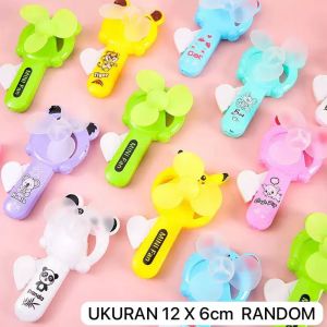 MAINAN  ANAK KIPAS TANGAN MINI MOTIF TELINGA PANDA LUCU ANGIN TANPA BATRE