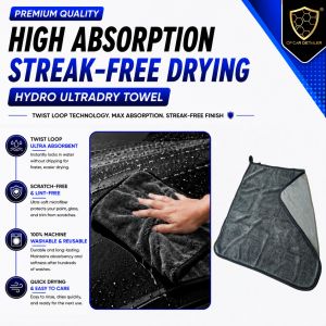 「CP CAR DETAILER」Hydro UltraDry Towel 40 x 40cm Super Absorbent