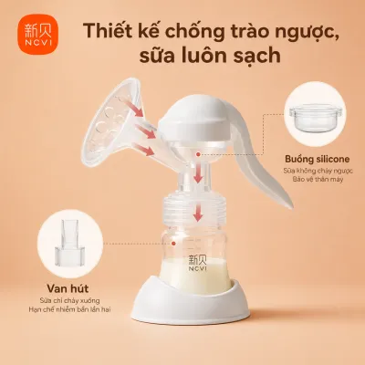Hàng chính hãng thanh lý giá đặc biệt – Máy hút sữa massage bằng tay dụng cụ vắt sữa cầm tay tiện lợi cho mẹ bầu