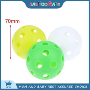 JiaShuo Baby Toy 72มม.Floorball Stick Ball PVC พลาสติกนุ่มเบสบอลลูกกีฬาฝึกบอล