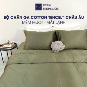 [Nhiều màu] Set ga 3 món Tencel Cotton Châu Âu cao cấp Changmi Bedding siêu mềm mượt và mát lạnh