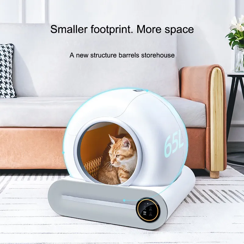 Small Auto Clean Cat Box Self Cleaning Litter Box Automatic Cat