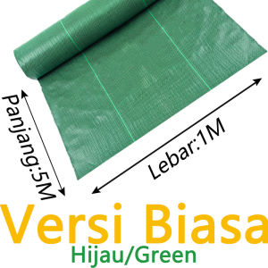 Weedmat Thickened 5m/10m/50m/100m Penutup Tanah Kawalan Rumpai PP Durable Weed Control Mat Plastic Cover For Gardening Green House Farm Black 防草布