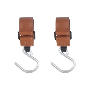SHEBE668 S Shape Baby Stroller Hooks Solid Color PU Stroller Accessories Creative Cartoon Hanging Hook Pram