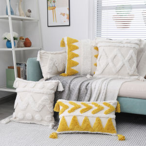 Chenille หมอน Boho กรณีโมร็อกโกตกแต่งปลอกเบาะรองนั่งนอร์ดิก Luxury Macrame ปลอกหมอนสําหรับโซฟาแบบเตียงโซฟา Farmhouse Bohemian Home Decor