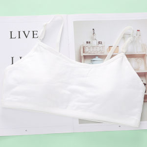 Áo lót lá học sinh nữ cấp 2 cấp 3 vải cotton không đệm thoáng mát dày dặn kín đáo thích hợp mặc cùng đồng phục trắng