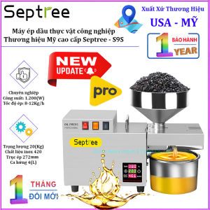 Máy ép dầu công nghiệp NÓNG - LẠNH dùng trong gia đình nhà hàng khách sạn. Thương hiệu Mỹ cao cấp Septree - S9S