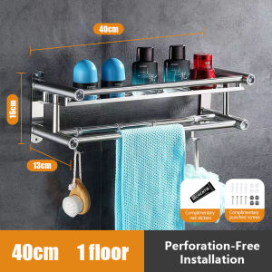 Bathroom Rack Toilet Rack/Rak Bilik Air/Stainless Steel Rak Sabun Bilik Mandi/Shelf Shampoo Rack Organizer Towel