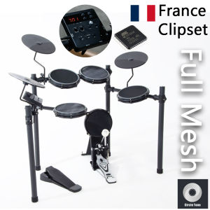 Digital Drum Set  8-Piece Compact Electronic Drumkit Digital Drum Set Full Mesh Net