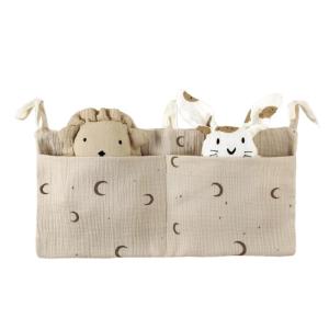 Bé cạnh giường ngủ Túi lưu trữ nôi đa chức năng giá treo túi cho khăn quàng cổ trẻ em Đồ chơi tã cũi trẻ em túi lưu trữ