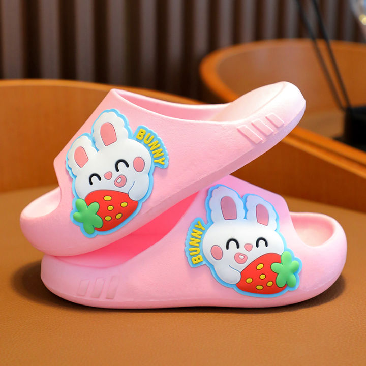 Pink Kids Yeezy Sandals 32 Degree Youth Cushion Slide Sandals Pink