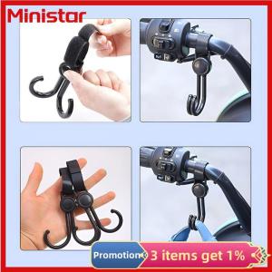 Ministar Multifunctional Baby Stroller Double Hooks Shopping Cart Hanging Bag Hanging Buckles Car Back Seat Hook Universal Accessories