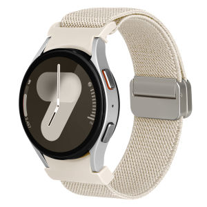 Nylon Strap for Samsung Galaxy Watch 7/Watch FE/6 Classic/6 /5 Pro/5/4 Classic/4 Women Men Samsung Smartwatch Elastic Magnetic Band