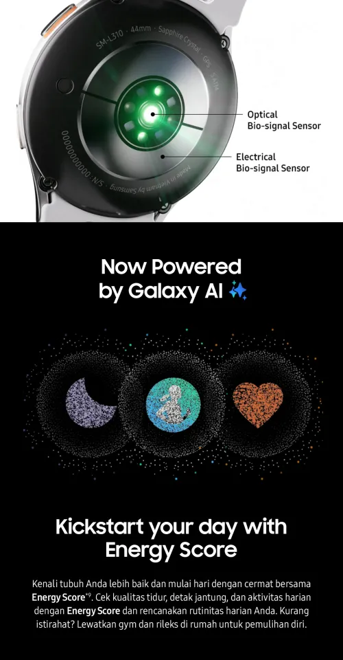 Samsung Galaxy Watch7 40mm Smartwatch AI Prosesor 3nm Sleep