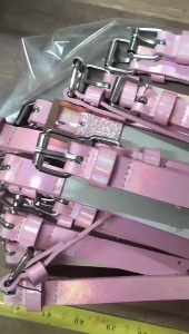 Fashion Womens PU Leather Belts with Elegant Hollowed Pattern 1.8cm Faux Leather Casual Thin Waist Belt for Jeans Pant