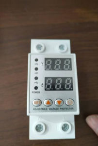 Digital Din Rail Over Under Voltage Protection Self-recoverable 220V 40A - VAP-2P - White